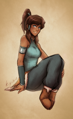 k-y-h-u:  I can’t get over how cute she is   Korra   Kyhu style = swoon overload &lt;3333333333