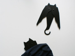 snakewife:  cutesign:  Clothes hangers, by Veronika Paluchova, were modeled after the night creatures that hang upside down in the dark. The wardrobe or closet are usually dark places perfect for bats to live in. When the hangers are not in use, the