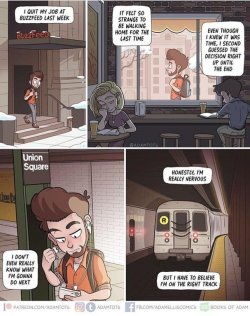 mabelsguidetolife: russersprouts:  thewebcomicsreview: The second Adam Ellis left Buzzfeed, there was a noticeable increase in his comic-making ability. His camera has angles now. I’m actually kind of curious to see if this keeps up and maybe working