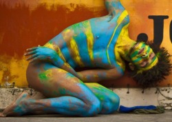 boisbonersncum:  Cant’ find anything to wear in your closet? Fuck it! Just throw on a little color! You’re sure to get noticed! Check out the possibilities at COLORFUL MEN/PAINTED MEN Put a some color in your life!