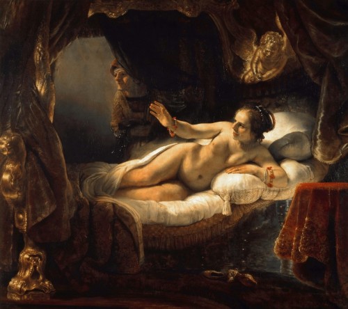 alaspoorwallace: Rembrandt (Rembrandt Harmenszoon van Rijn, Dutch, 1606-1669), Danaë, 1636 (probably altered by the painter before 1643). Oil on canvas, 185 x 202.5 cm; Hermitage Museum, Saint Petersburg The New York Times, March 14, 1986, Section C,