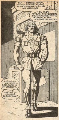 Panel from Bloodstone! in The Super-Heroes No. 45 (Marvel Comics, 1976). Art by Mike Vosburg. From a car boot sale in Nottingham.