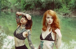 tattooedmafia:  Cristina Blackwater &amp; Julie Kennedy 