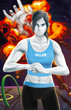 supersmashbrospics:  Wii Fit Trainer ain’t havin that by bandit-dart