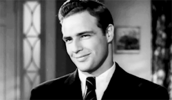 babeimgonnaleaveu:  Marlon Brando at age 23 during a screen test for Rebel Without a Cause.