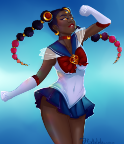 asieybarbie:  halalela:  Love Moko. Her song Your Love is addicting, and her style is so pretty. Just felt like she’d make a great Sailor Moon. Also was inspired by Asieybarbie’s sailor moon redraws as well when doing this.  I’m gonna cry because