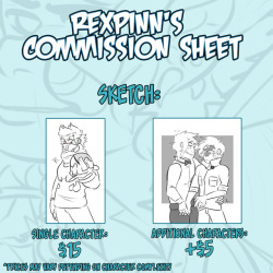rexpinn: My commissions are live again! email me if you’re interested! If you like and enjoy my work and want to support me, here’s my Kofi page X) https://ko-fi.com/rexpinn 
