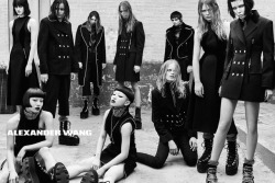 criwes:  Alexander Wang FW15 campaign Alice Glass, dance duo AyaBambi, Molly Bair, Binx Walton, Anna Ewers, Lexi Boling, Sarah Brannon, Hanne Gaby Odiele and Isabella Emmack shot by Steven Klein
