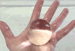 grandegarlic: bogleech:  werewarg:  onlylolgifs:  Polymer balls that are invisible in water  IMAGINE PUTTING LIKE 10 IN SOMEONE’S BATH AND THEY GET IN THEY JUST START FREAKING OUT BECAUSE ‘THERES SOMETHING TOUCHING ME BUT THERES NOTHING IN THE FUCKING