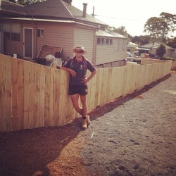 tradies2000:  New fence, sexy man. 
