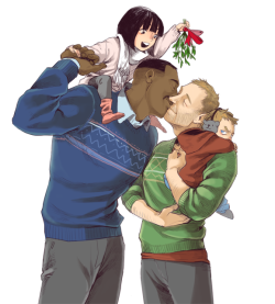 kyssthis16:  frenziedfreedom:  asthedaysgobylifehappenss:  wantonlywindswept:  scarecrow-forest:  Stacker x Herc MISTLETOE! :) It’s little early but. Yup, Merry Christmas!  OH GOD OH GOD OH GOD THIS IS SO SWEET AND BEAUTIFUL AND LOVELY THERE ARE NO