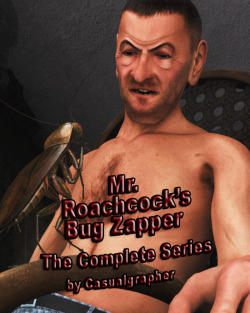Now you can get Casualgrapher’s complete series in one!   	Mr. Roachcock’s Bug Zapper 	Mandy finds a roach and sprays it with the Bug Zapper, a bug repellent  made especially by her eccentric new landlord, Mr. Albert Roachcock.  What happens next
