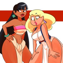 ninsegado91:  grimphantom2:   official-shitlord: i like their “thick thighs out”  outfits Very thick girls with revealing outfits =P   Sweet 