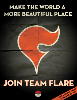 puff-to-tuff:  All the Pokemon Evil Team Recruitment Posters. Now with Team Flare. Enjoy!!!! 