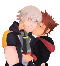 vani-e:  Happy Soriku Day! Here a commission I did for @deepseasalt_ of the boys, I really loved drawing this!