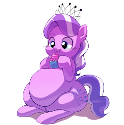 Fanart of chubby Diamond Tiara for askchubbydiamond mod&rsquo;s birthday. Felt especially obligated to do this because that blog was like one of the main reasons I got into chubby ponies in the first place.