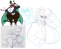 chocolettestarfish:  bear with me, I don’t know what I’ve posted here so there might? be duplicates. let me know if you something twice! (i like bats, dunno when that happened) collected doodles of this cute noivern magician, Zirca Zambini, or ZZ.