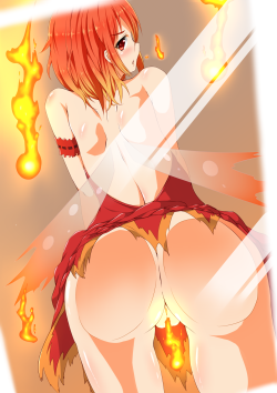 mysexyanimegirl:  hentai-and-ponies:  Pussy on fire!  http://bit.ly/freehentaisexgames