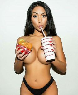 helloexoticbirdz:  #repost from @marie_madore  -  Me after the gym #foreverhungry #madorebaes #mariemadore #innout