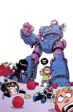 marvel-dc-art:  Avengers Arena #1 baby variant cover by Skottie Young