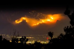 isolationary:  isolationary:  Uh, so, this is my town right now. And those are the mountains.   Just to clarify I don’t live in Hell even though it’s 106 degrees and fire is everywhere. 