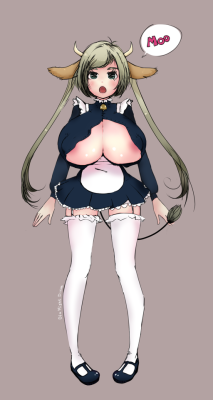ofamightdivine:Cowgirl Liiv dressed as maid. I have to make new  charts for my Oc’s. Liiv has changed a lot from the original idea, but I like her personality more now :3
