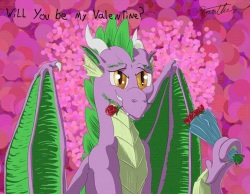 Adult Spike needs some love too :3This is animated, but tumblr&rsquo;s having a hard time thinking about it.High quality gif here  &lt;&lt;&lt;&lt;&mdash;&mdash;&mdash;-
