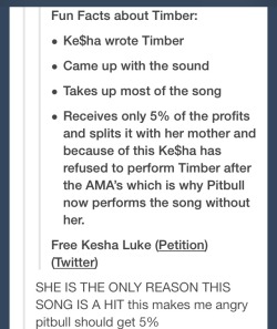 ev-rybodyhadmatchingtowels:  Tumblr shades the fuck out of Pitbull for Timber 