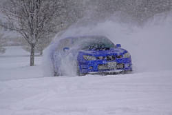 dakotall:  fuckyeahcargasm:  Playing in the snow, Featuring: Subaru Impreza WRX STi  Natural habitat.