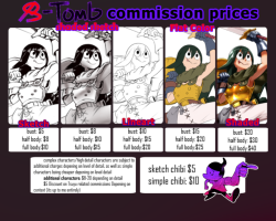 8tomb:  8tomb:  commissions open 5 slots open, IM me or email at 8tomb8@gmail.com   commissions open again currently 2/3 slots open 