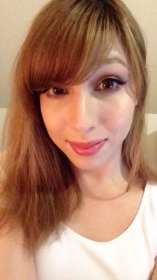qtwaifu:  recent pic of me unfiltered. 4 months on my new HRT regimen w/ progesterone, and i’m really liking the results!