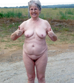 Nice nuder granny showing her flabby old but sexy body!Find your sexy senior here!