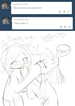 ask-southern-petal:  &ldquo;Who can resist just squishing a cute little face like that? &lt;3&rdquo; Questions by the ever so adorable ask-blinkie-pie &lt;3 Mod:I have so many questions! For right this moment I’ll just be sketching them out. I might