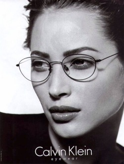 christy-turlington:  Christy Turlington for Calvin Klein Eyewear, 1996.