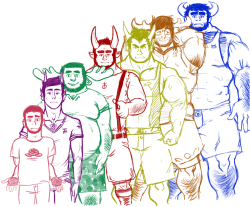 beefy-baka:  And here it is - barastuck cast, Universe 0. I’m also considering doing a Universe 1 height comparison chart as well. I just had to do this because I found 120-cells own height chart, and i noticed that his fan trolls are all UPWARDS OF