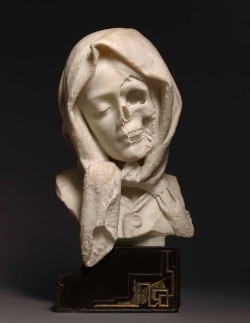mxdvs:  A Vanitas sculpture, late 19th Century  