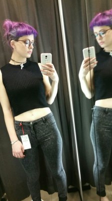 ryuryuko:  Some changing room selfies from the other day. Someone please buy me these clothes!  Send your own cell pics to fyeahcellpics on Kik or Snapchat!