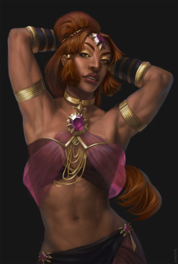 ayhotte:  Commission for blastermath, his buff Gerudo character named Isra. 