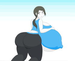 exaggeratedproportions:  elfdrago:  elfdrago:  I felt like drawing a hourglassed Wii fit trainer and since I like how this came out I decided to upload it!  derp! ‘w’  afternoon reblog!  DAMN  I still need to make her