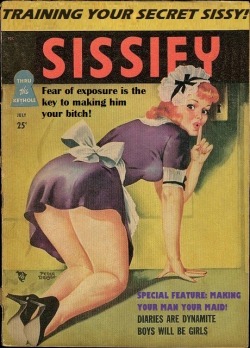 mysissycaptions:  Sissify Magazine cover 