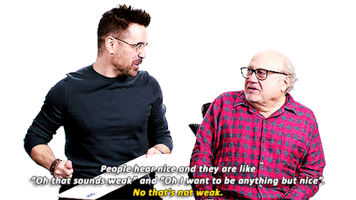 colins-farrells:Colin Farrell &amp; Danny DeVito answer the Web’s most searched questions for WIRED.
