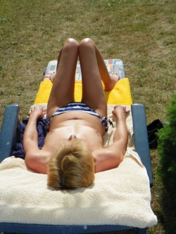 topless sunbathing  Thanks for the submission of your sexy milf!
