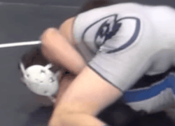 wrestleman199: wrestleman199: love the view of a wrestler rubbing his ball sack, and getting his balls squeezed up against the bottom wrestler. enjoy the close up on this one big, hung sack; rubbing and getting his package squeezed 