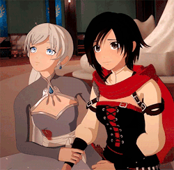 the-heart-alchemist: roosterhunter:  Weiss holding Ruby :)  You know what absolutely kills me about this? That smile Weiss has in the first gif as she’s looking at Ruby slowly gets bigger as Ruby talks. And she just holds that smile the entire time
