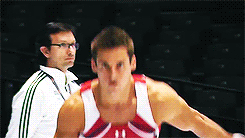 rosegym:  rosegym:  2013 Worlds: Sam Mikulak - PT  When one is a dork, one must salute like a dork. 
