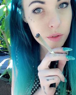 Joints at the Zoo 😹👌🏻   #bud #babydoll #officialbbydoll #weed #tattoos #babe #cannabis #dermals #ganjagirl #greenombrehair #highhopes #joints #model #mermaid #nature #nuckletattoos #outsideshows #snap #tattoos #weed