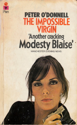The Impossible Virgin, by Peter O’Donnell (Pan, 1973). From a charity shop in Nottingham.