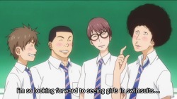 my-cat-said-no:  plasmalogical:   officialusuniki:  Takeo is a true gentleman  this is what were gonna be like in 2017 and beyond   This entire anime is very pure and cute 