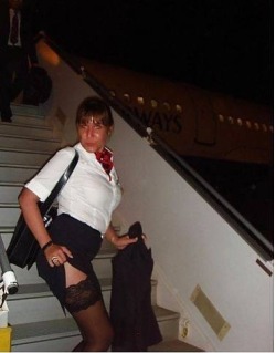 Naughty Flight attendant