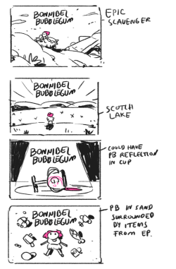 Bonnibel Bubblegum title card concepts by storyboard artist/writer Hanna K Nyström